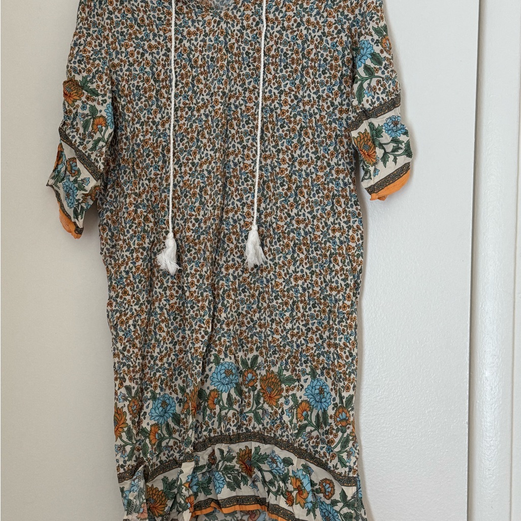 Halife Floral Dress With Tassels